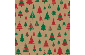 PACKAGING PAPER  "CHRISTMAS TREES" 70x100cm